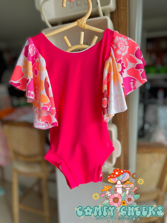 12/18M one piece flutter swim